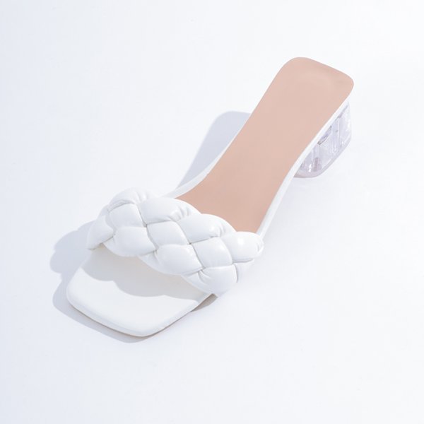 画像4: 【即日発送】【水着小物：ビーチサンダル】シンプルクリアヒールサンダル[YMT]