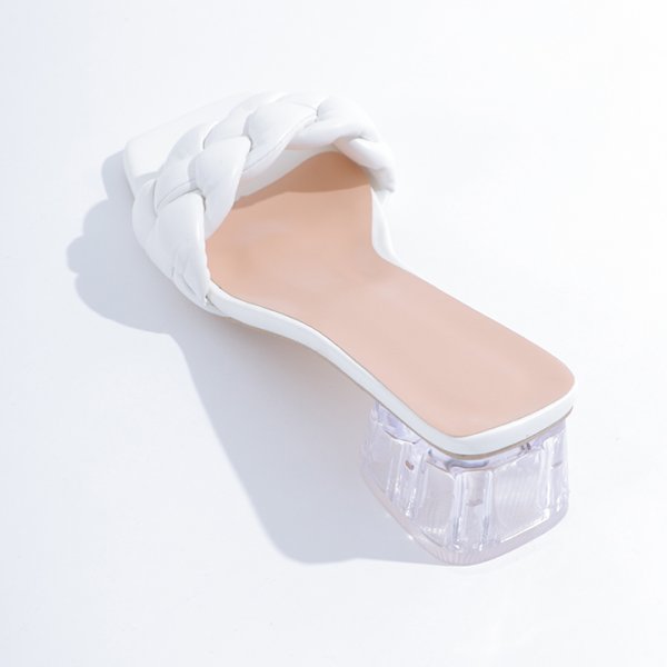 画像6: 【即日発送】【水着小物：ビーチサンダル】シンプルクリアヒールサンダル[YMT]