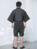 画像12: 【即日発送】【メンズ甚平】ダークグレー甚平【甚平・下駄セット】[OF04] (12)