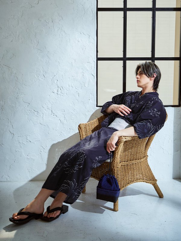 モデル：元之介　身長181cm　着用サイズ：Lサイズ