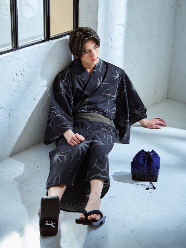 モデル：元之介　身長181cm　着用サイズ：Lサイズ