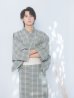 画像15: 【即日発送】【メンズ浴衣】グリーンベージュモダン浴衣【浴衣３点セット 浴衣/帯/下駄】[FB03] (15)