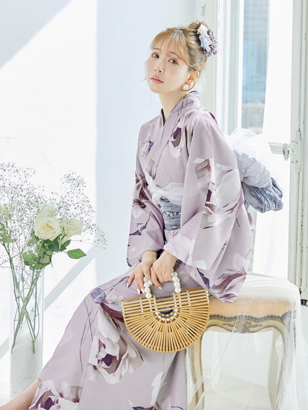 画像12: 【即日発送】【浴衣セール！】ロマンティックピオニー浴衣  【浴衣３点セット 浴衣/帯/下駄】[YMT]