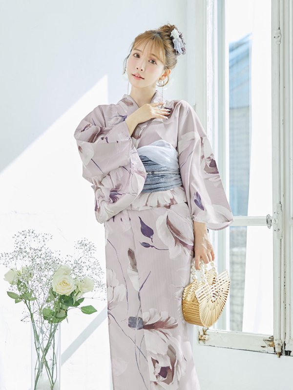 画像6: 【即日発送】【浴衣セール！】ロマンティックピオニー浴衣  【浴衣３点セット 浴衣/帯/下駄】[YMT]