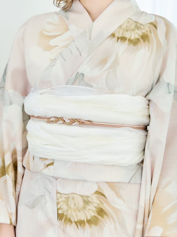 画像18: 【即日発送】クリームイエローピオニー浴衣  【浴衣３点セット 浴衣/帯/下駄】[YMT]