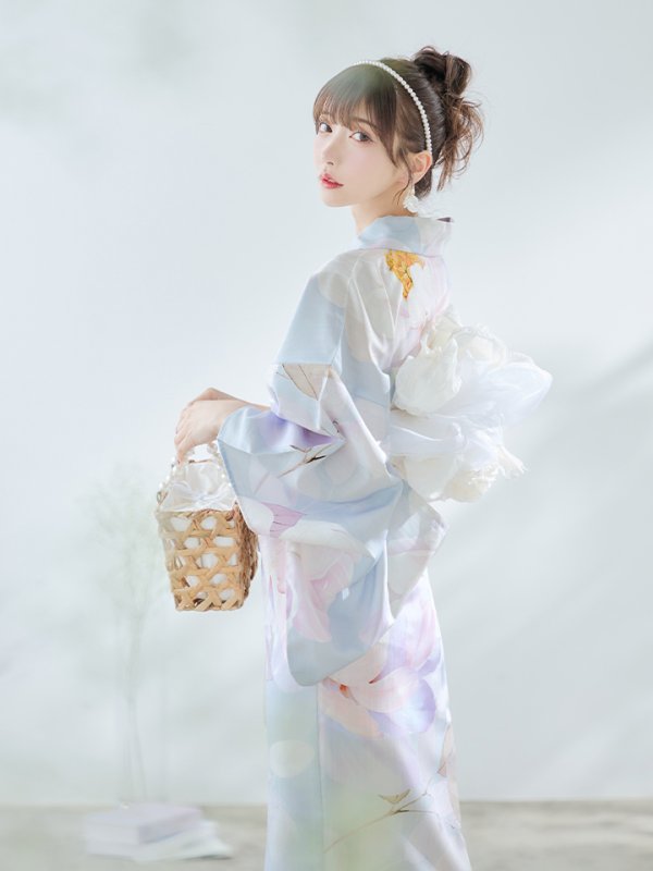 画像10: 【即日発送！】アイシーフラワー牡丹浴衣  【浴衣３点セット 浴衣/帯/下駄】[YMT]