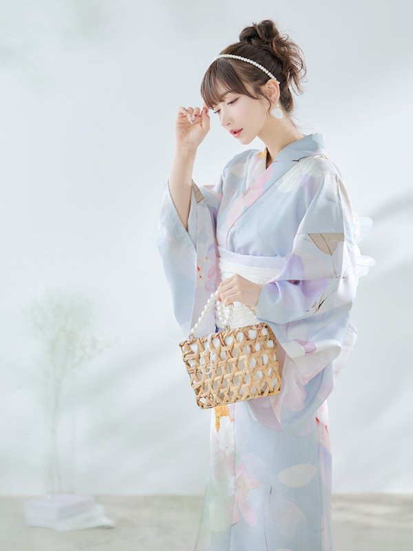 画像11: 【即日発送！】アイシーフラワー牡丹浴衣  【浴衣３点セット 浴衣/帯/下駄】[YMT]