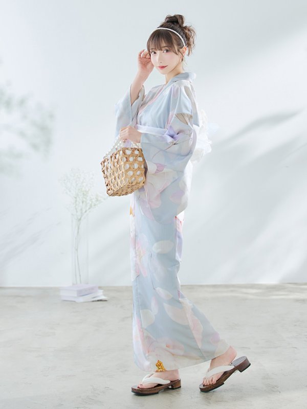 画像17: 【即日発送！】アイシーフラワー牡丹浴衣  【浴衣３点セット 浴衣/帯/下駄】[YMT]