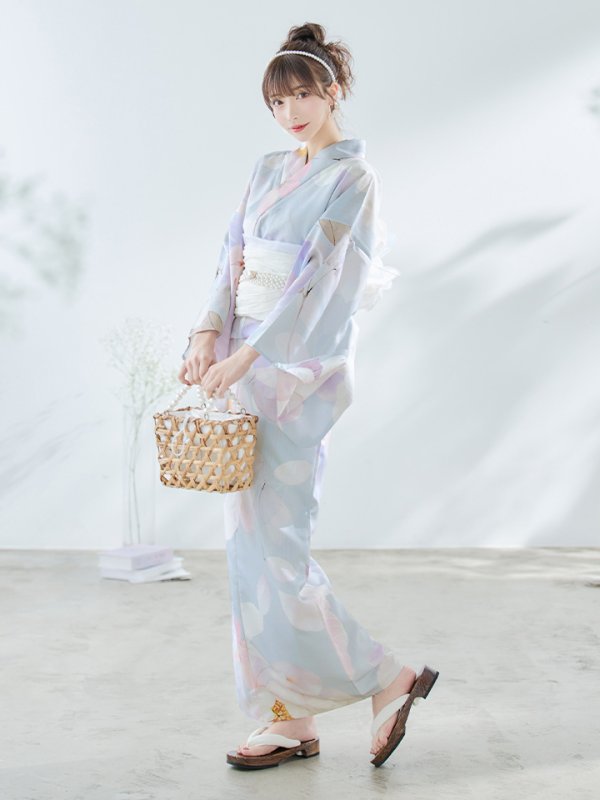 画像18: 【即日発送！】アイシーフラワー牡丹浴衣  【浴衣３点セット 浴衣/帯/下駄】[YMT]