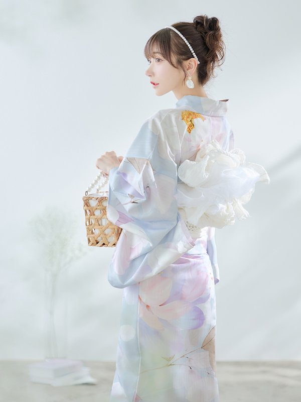 画像9: 【即日発送！】アイシーフラワー牡丹浴衣  【浴衣３点セット 浴衣/帯/下駄】[YMT]