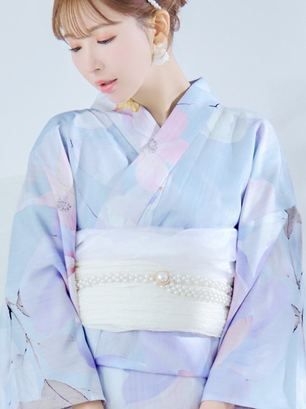 画像16: 【即日発送】シャーベットフラワー牡丹浴衣  【浴衣３点セット 浴衣/帯/下駄】[YMT]