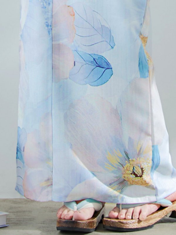 画像20: 【即日発送】アイシーフラワー牡丹浴衣  【浴衣３点セット 浴衣/帯/下駄】[YMT]