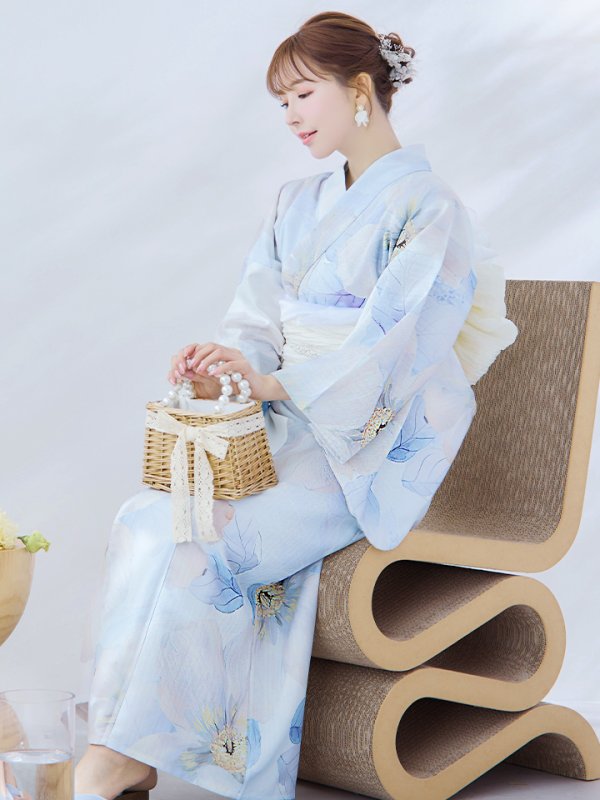 画像10: 【即日発送】アイシーフラワー牡丹浴衣  【浴衣３点セット 浴衣/帯/下駄】[YMT]