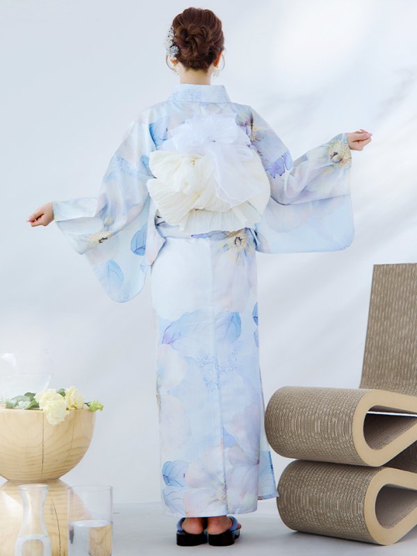 画像13: 【即日発送】アイシーフラワー牡丹浴衣  【浴衣３点セット 浴衣/帯/下駄】[YMT]