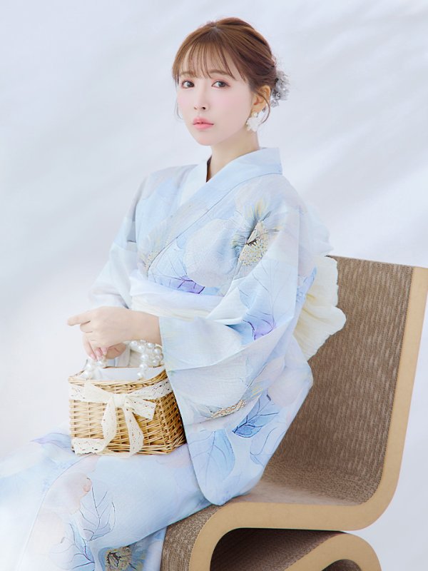 画像7: 【即日発送】アイシーフラワー牡丹浴衣  【浴衣３点セット 浴衣/帯/下駄】[YMT]