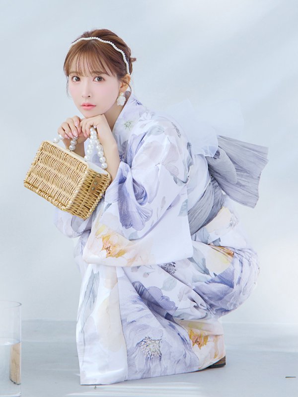 画像11: 【即日発送】シャーベットフラワー牡丹浴衣  【浴衣３点セット 浴衣/帯/下駄】[YMT]