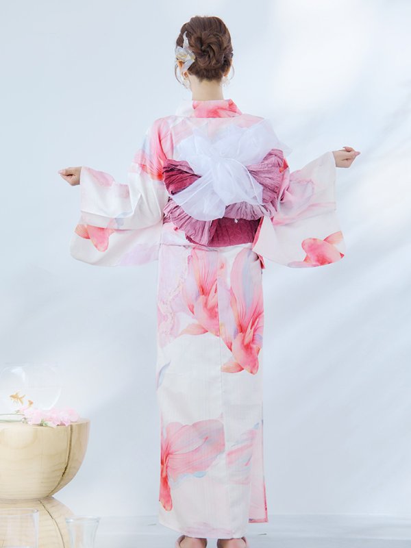 画像18: 【即日発送】ニュアンスピンク金魚浴衣  【浴衣３点セット 浴衣/帯/下駄】[YMT]