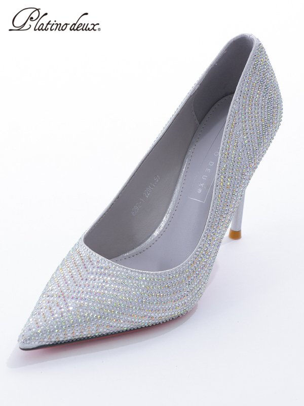 画像5: 【COMEX】 2color/ 9cmヒール/ ラメ/ ラインストーン/ 極細ピンヒール/ ポインテッドトゥ/ ハイヒール/ パンプス[OF02]