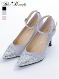 【COMEX】 3color/ 7.5cmヒール/ グリッター/ ラメ/ ポインテッドトゥ/ ストラップ/ ハイヒール/ ストラップ/ パンプス[OF02]