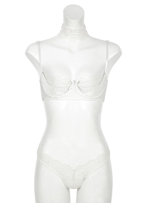 画像8: 【RAVIJOUR/ラヴィジュール】ピーカーブー ブラ&ショーツ セット / ランジェリー / セクシーランジェリー / 下着 / 3点セット【OF08】