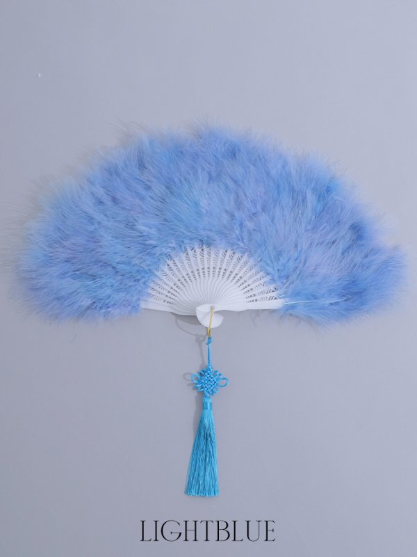 画像3: 【即日発送】【ハロウィン小物】ファー扇子【sugarnine】【Fサイズ/2カラー】[OF01]