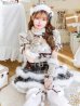 画像1: 【即日発送！】【クリスマスコスプレ9点セット】【Malymoon/マリームーン】フレンチチェックノエルトナカイ【SM-ML/2カラー】[OF03] (1)
