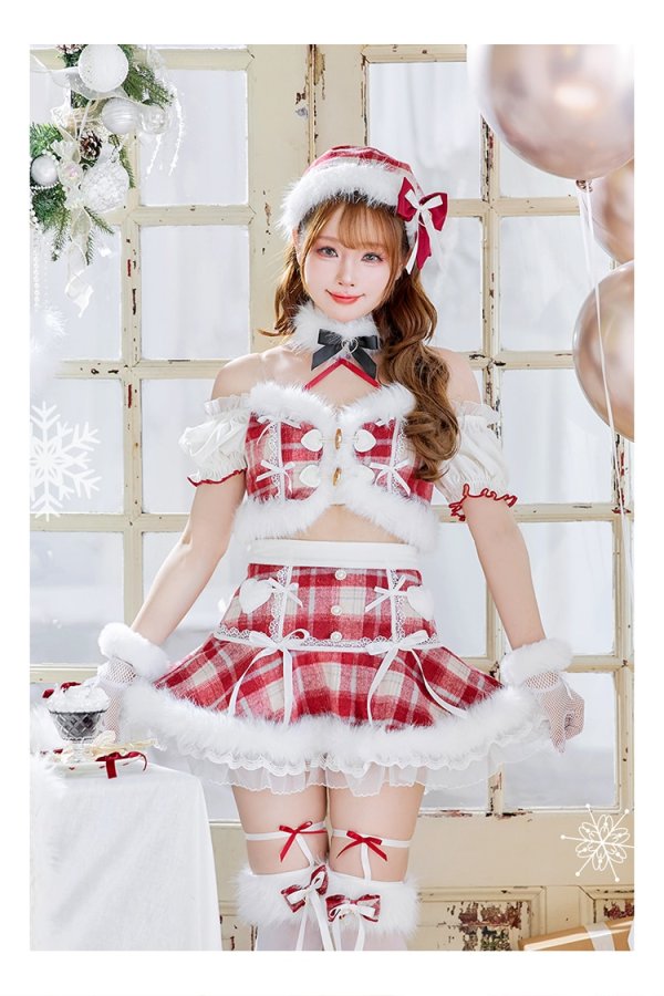 画像2: 【即日発送！】【クリスマスコスプレ8点セット】【Malymoon/マリームーン】ポムベリードールサンタドレス【SM1カラー】[OF03]