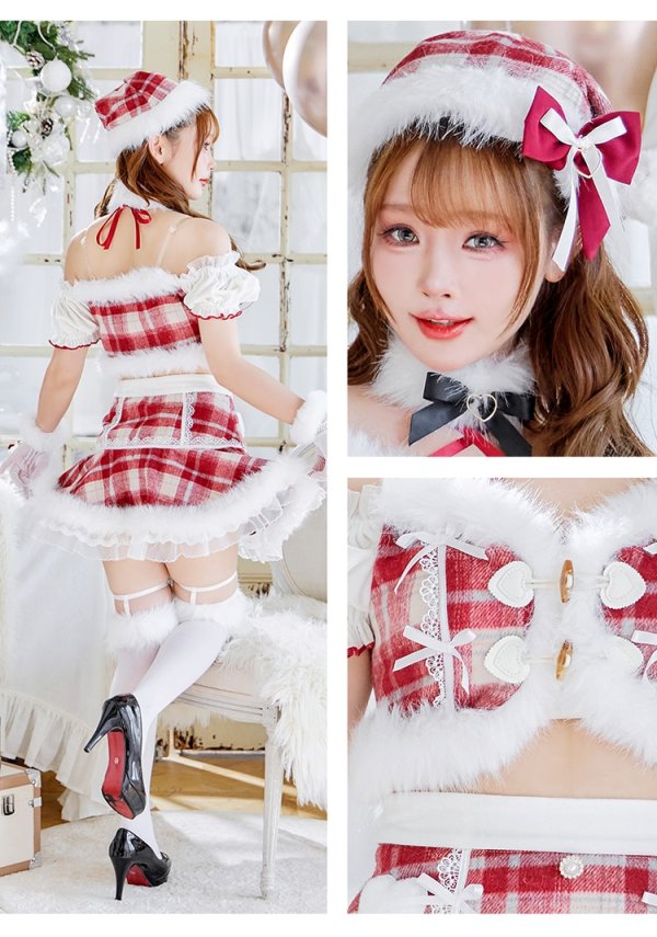 画像4: 【即日発送！】【クリスマスコスプレ8点セット】【Malymoon/マリームーン】ポムベリードールサンタドレス【SM1カラー】[OF03]