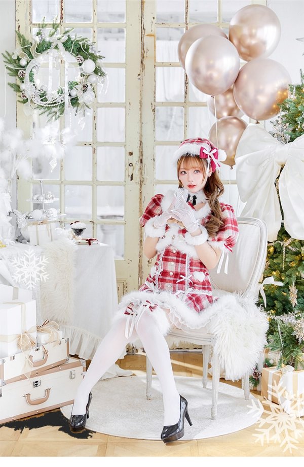 画像2: 【即日発送！】【クリスマスコスプレ7点セット】【Malymoon/マリームーン】ポムベリードールサンタドレス【SM/1カラー】[OF03]
