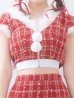 画像9: 【即日発送！】【サンタコス 5点セット】【XS-XLサイズ/2カラー】ツイードチェックバニーサンタコスプレ[YMT]