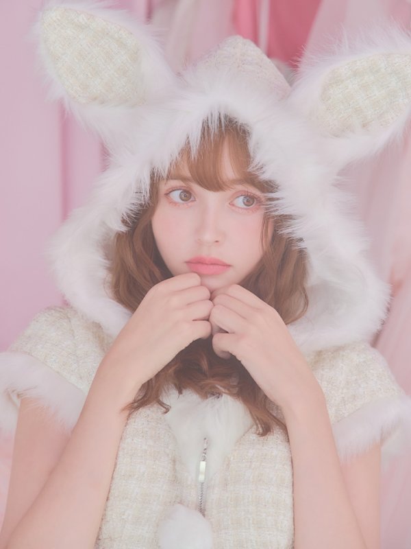 画像10: 【即日発送！】【サンタコス5点セット】【XS-XLサイズ/2カラー】ツイードチェックバニーサンタコスプレ[OF04]