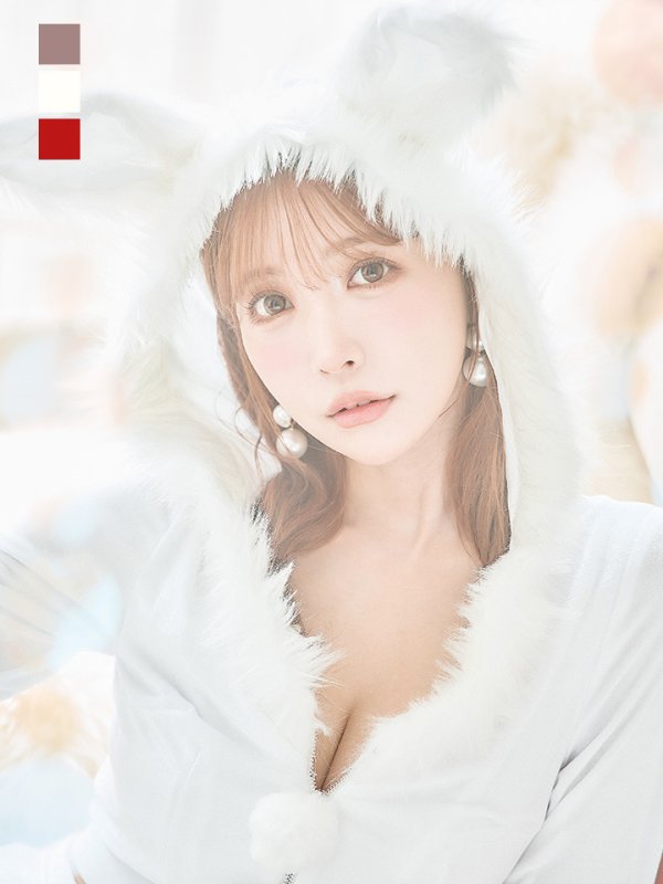 画像22: 【即日発送！】【サンタコス 4点セット】【S-Lサイズ/3カラー】セットアップバニーサンタコスプレ[YMT]