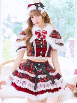 【クリスマスコスプレ10点セット】【Malymoon/マリームーン】ロイヤルツイードケープサンタ【2サイズ/1カラー】【予約/12月上旬発送予定】[HC03]