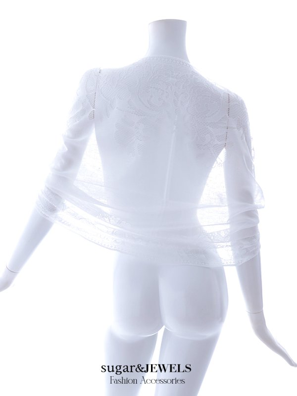 画像6: 【ファッション小物：ストール】レース/ ストール/ ショール【3カラー/Fサイズ】[OF02]