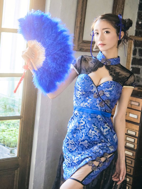 画像11: 【即日発送】タイトチャイナ服ドレスコスプレセット【sugar nineハロウィンコスプレ2点セット】【4サイズ/3カラー】(SE01YN)【HC03-U】