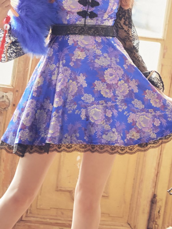 画像8: 【即日発送】フレアチャイナ服ドレスコスプレセット【sugar nineハロウィンコスプレ2点セット】【4サイズ/2カラー】(SE01YN)【OF01】