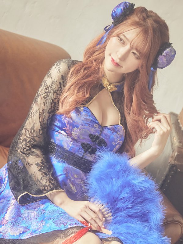 画像9: 【即日発送】フレアチャイナ服ドレスコスプレセット【sugar nineハロウィンコスプレ2点セット】【4サイズ/2カラー】(SE01YN)【OF01】