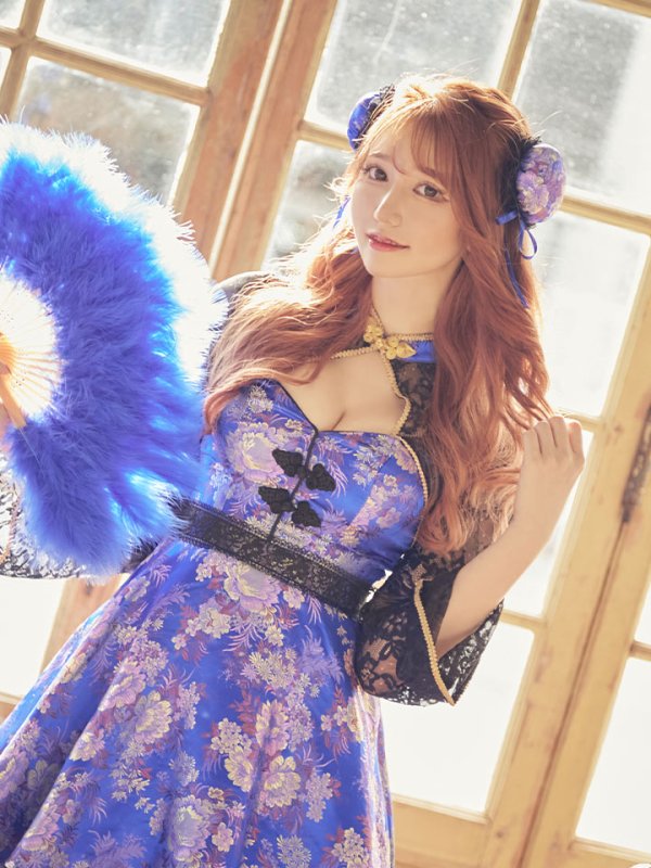 画像10: 【即日発送】フレアチャイナ服ドレスコスプレセット【sugar nineハロウィンコスプレ2点セット】【4サイズ/2カラー】(SE01YN)【OF01】