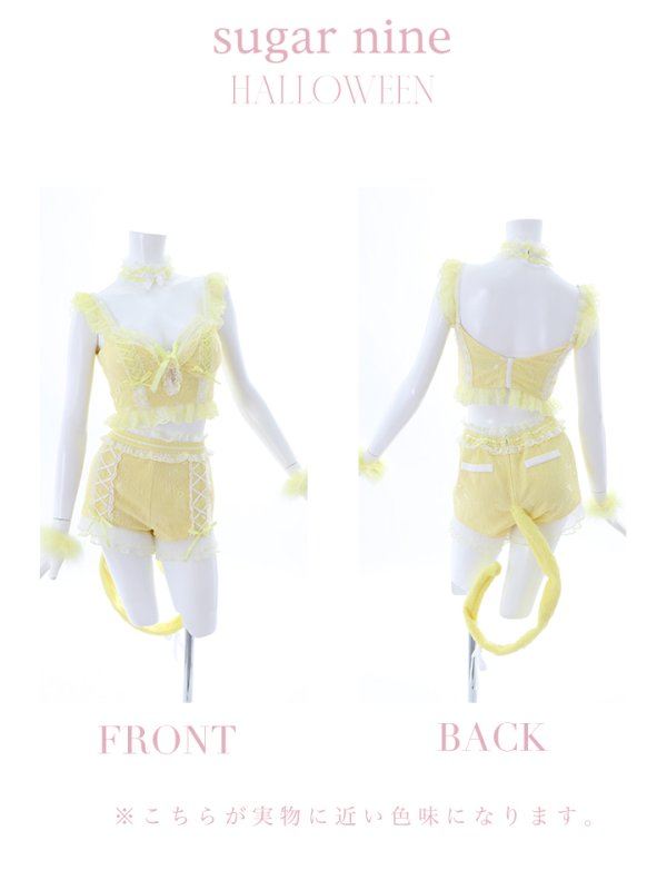 画像19: 門りょうちゃん着用【マリームーンコラボ】 セクシーレースキャット【ハロウィンコスプレ6点セット】【XS-L/7カラー】[OF01]