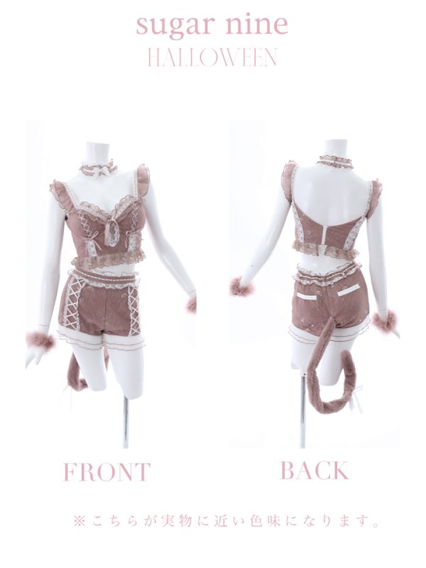 画像23: 【即日発送】【マリームーンコラボ】 セクシーレースキャット【ハロウィンコスプレ6点セット】【XS-L/7カラー】[OF01]