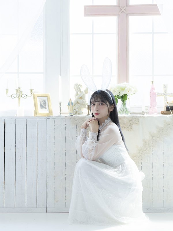 画像6: 【SALE!!】【即日発送】バニーワンピースコスプレ/レースワンピース【sugar nineハロウィン3点セット】【S-Lサイズ/1カラー】[OF01]