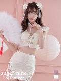 【値下げ！】【即日発送】セットアップチャイナドレスコスプレ【sugar nineハロウィン4点セット】【XS-Lサイズ/2カラー】(SE01YN-WH)[YMT]