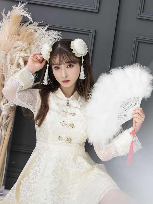 画像10: 【即日発送】Aライン/フレアスカートチャイナコスプレ【sugar nineハロウィン3点セット】【S-XLサイズ/2カラー】[OF01]