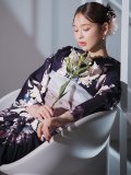 クラシカルフラワーブーケ浴衣 OBI-siwa-200-kj-11-Rose / HIMO-906-yn-PEARL / HEKO-800-sb-5-W / YA-1071-kn-P / GETA-01-kj-3-IV/ [YMT]