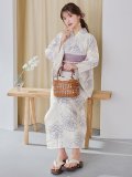 【予約 / 5月下旬発送予定】雅な線画の紫牡丹浴衣 OBI-siwa-201-wk-1-LV / HIMO-900-yn-5-IV / HEKO-800-sb-5-W / YA-68-kn-PL / GETA-01-kj-3-IV/ [yo/YMT]