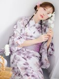 紫雫の紫陽花浴衣 OBI-g-500-kj-3-PL / HIMO-900-yn-8-P / HEKO-800-sb-5-W / YA-1023-wk-P / GETA-01-kj-3-IV/ [YMT]