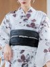 画像20: 【即日発送】ニュアンスモノトーンフラワー浴衣 OBI-siwa-200-kj-1-B / HIMO-900-yn-4-GYxGY / HEKO-800-sb-5-W / YA-73-kn-GY / GETA-01-kj-3-IV[YMT]