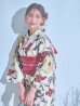 画像11: 【即日発送】レトロモダンフラワー浴衣  【浴衣３点セット 浴衣/帯/下駄】OBI-hira-100-ok-14-RxWR / HIMO-900-yn-4-GYxGY / HEKO-800-sb-5-W / YA-1026-kn-R / GETA-01-kj-8-R/  [YMT]