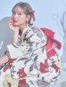 画像5: 【即日発送】レトロモダンフラワー浴衣  【浴衣３点セット 浴衣/帯/下駄】OBI-hira-100-ok-14-RxWR / HIMO-900-yn-4-GYxGY / HEKO-800-sb-5-W / YA-1026-kn-R / GETA-01-kj-8-R/  [YMT]