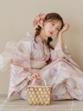 【即日発送】大人レトロピンク浴衣 OBI-siwa-200-kj-13-OW / HIMO-900-yn-8-P / HEKO-800-sb-4-P / YA-577-kj-P / YA-1081-kj-P / GETA-01-kj-7-P [YMT]
